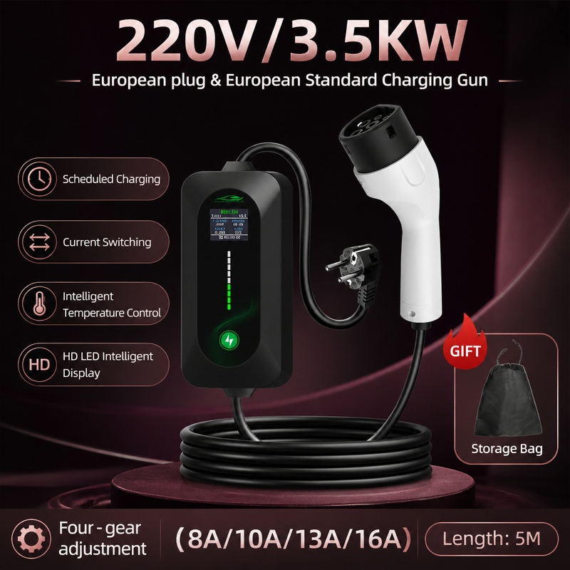 Ev Charging Cable - ROMADA Caricatore per Veicoli Elettrici 3.5KW