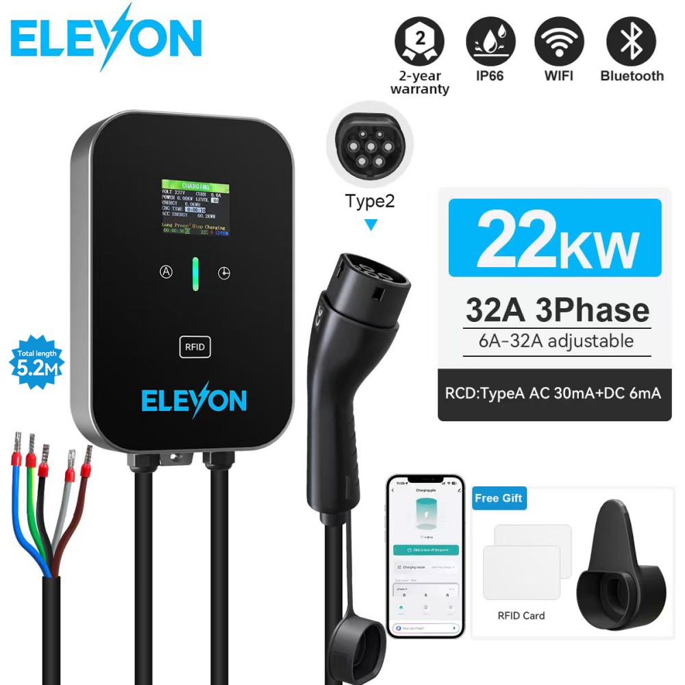 Wallbox Ev - Stazione di Ricarica ELEVON EV 22KW