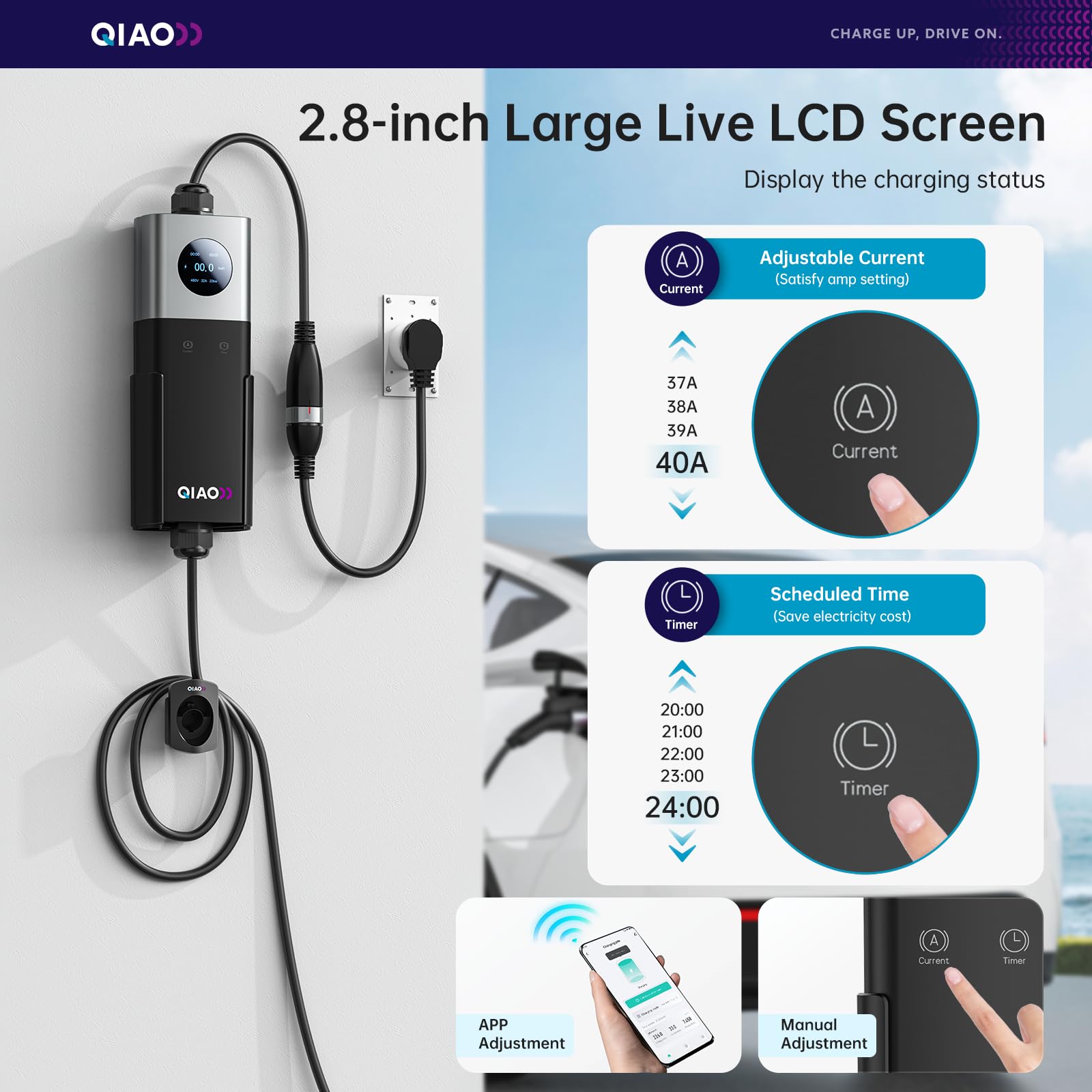 Caricatore EV QIAO di livello  - Home Ev Charger recensione e prezzo