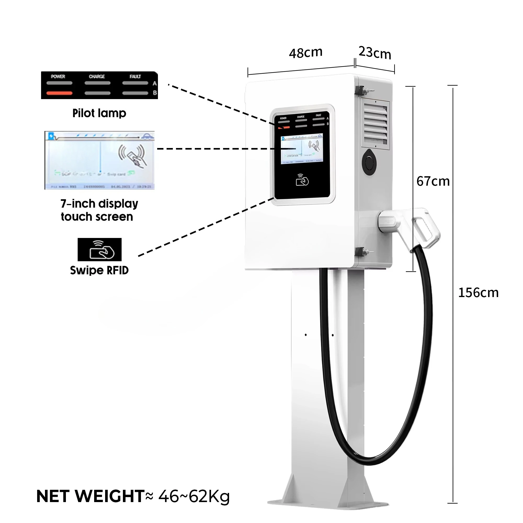 Stazione di ricarica rapida DC - Ev Charging Pile recensione e prezzo