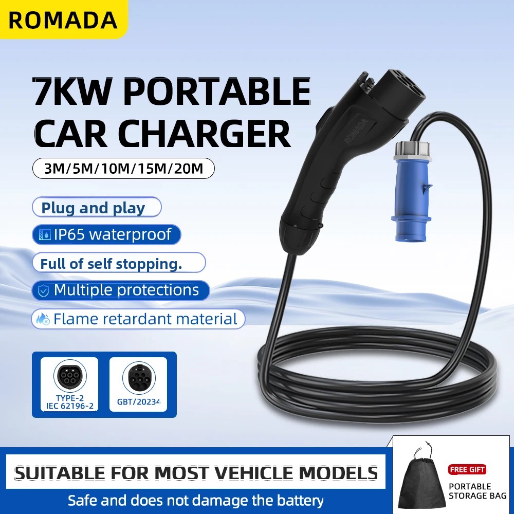 7KW 32A Veicolo Elettrico EV C - Ev Charger Adapter recensione e prezzo